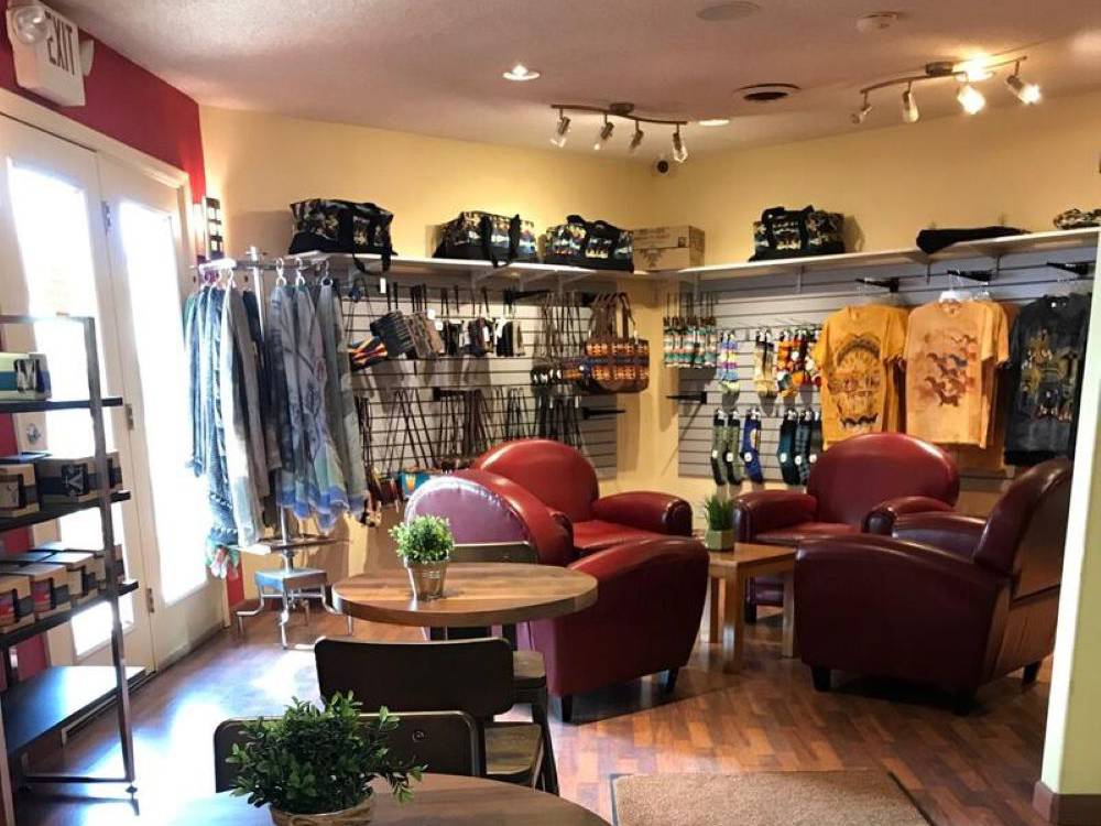Inside the gift shop
