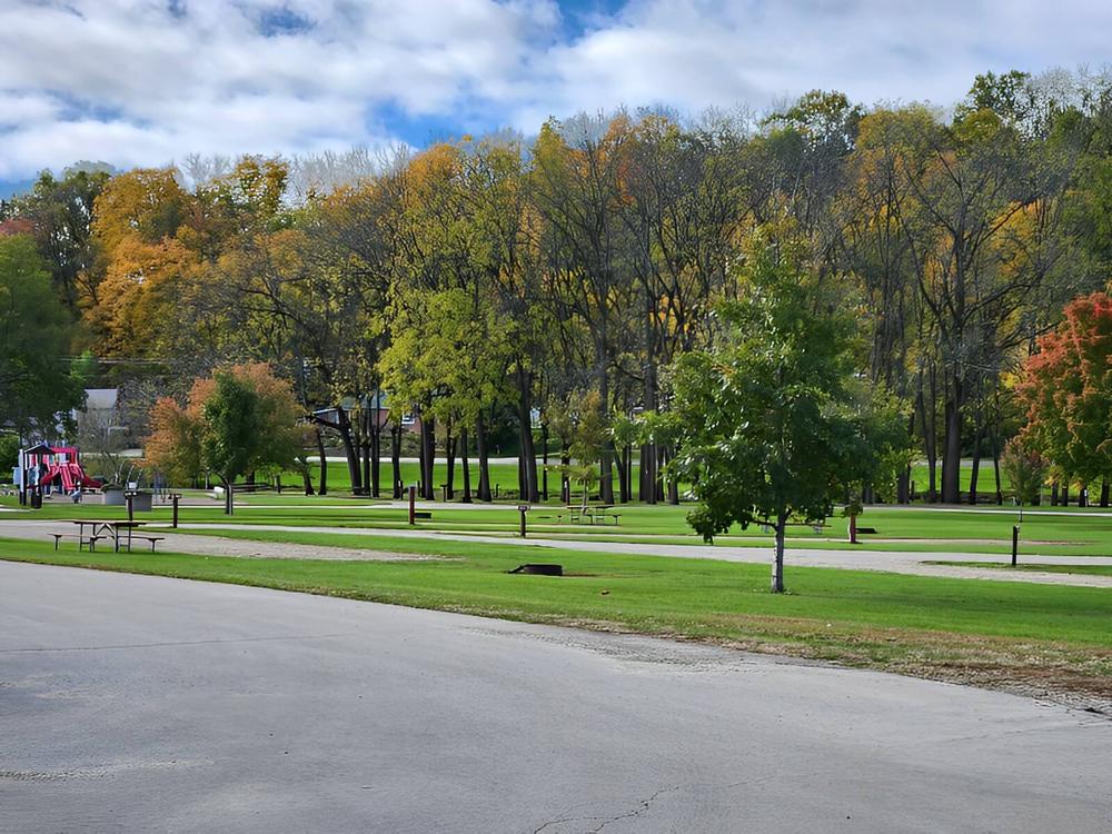 Paved road at the park