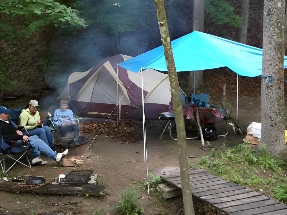 People by the firepit