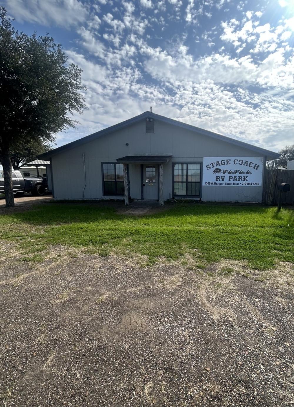 Welcome office at Stagecoach RV Park