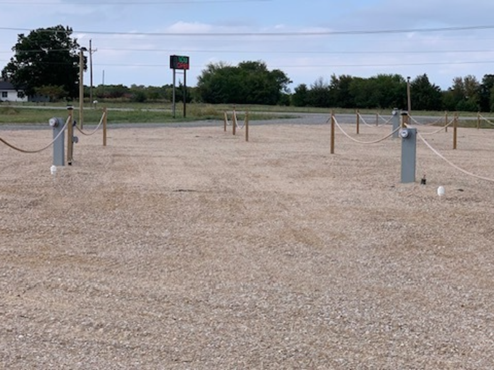 Gravel RV sites at Inn and Out RV Park