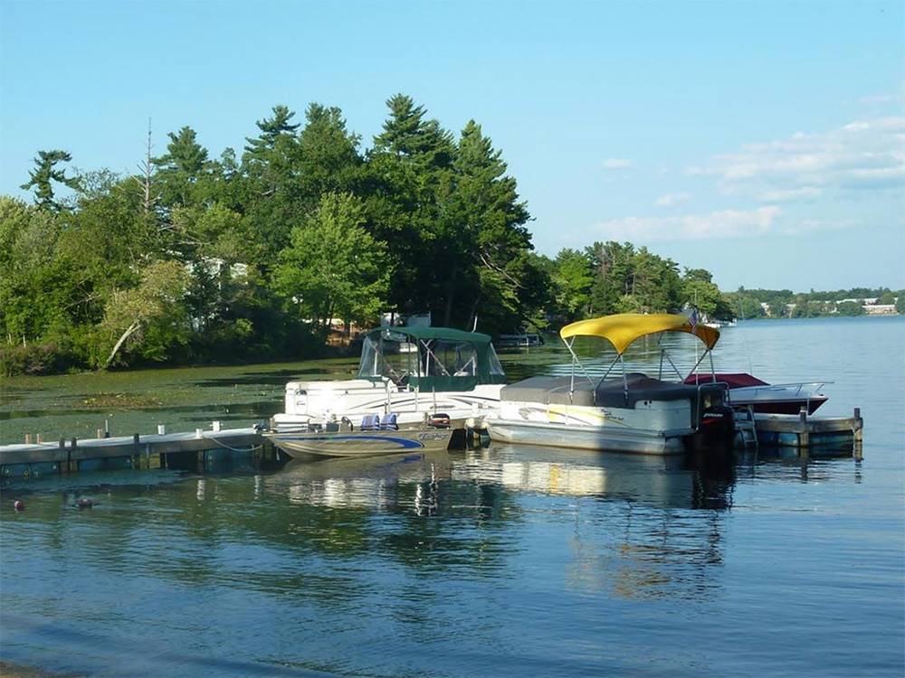 Boats tied to the dock