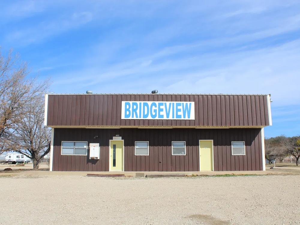 Campground office building at BRIDGEVIEW RV PARK