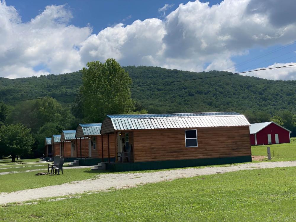 Cabin's at site Big Mouth Cave Retreat