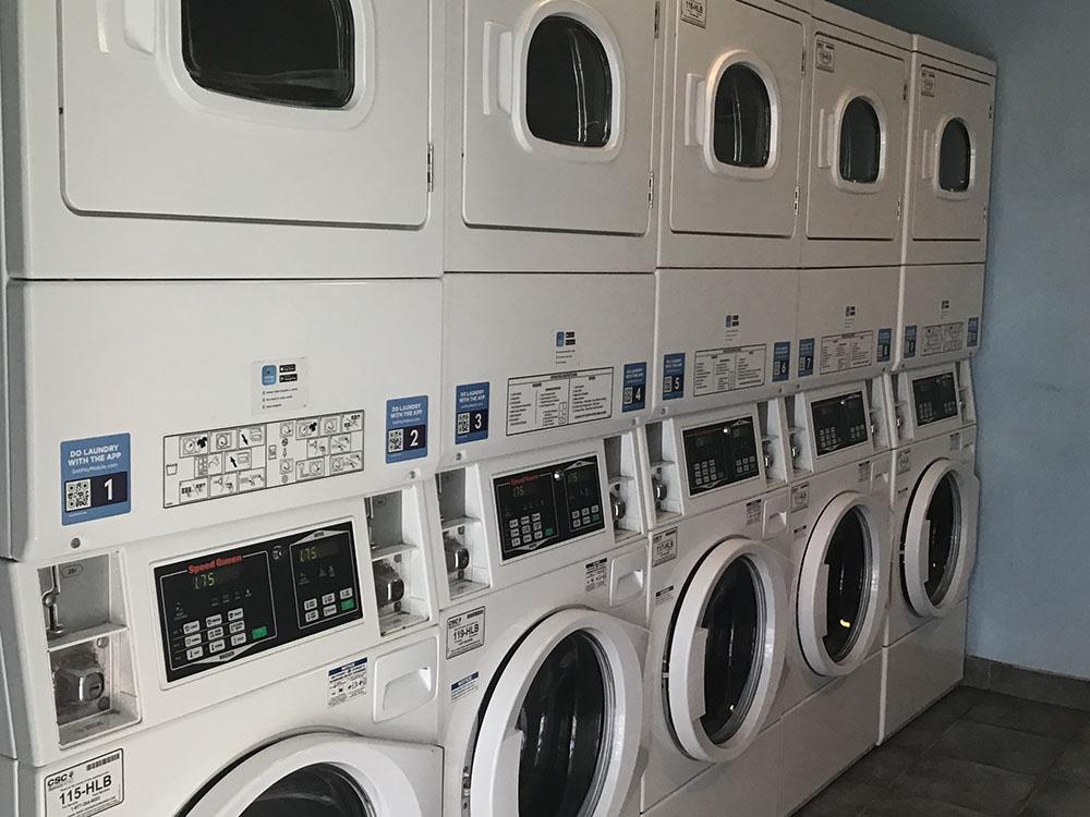 Inside view of the great laundry facilities at LA COSTA MOBILE HOME & RV PARK