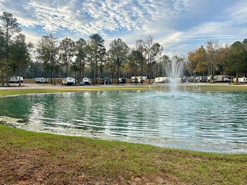 The catch & release fishing pond at SANWAR RV PARK & RESORT