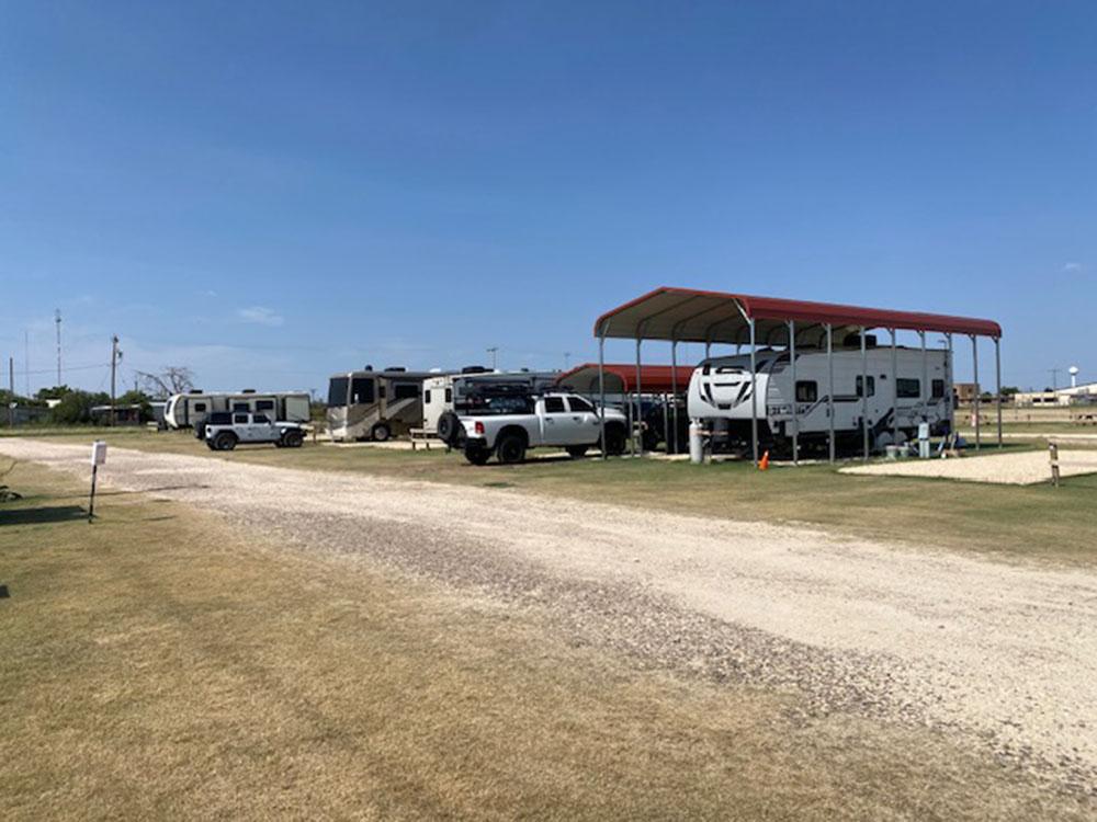 RV sites, one of which is covered at SILVER WIND RV PARK AND CABINS