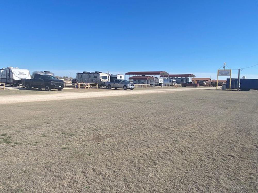 Some covered and some uncovered RV sites at SILVER WIND RV PARK AND CABINS