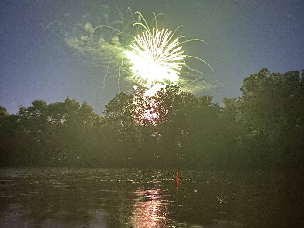 Fireworks by the water