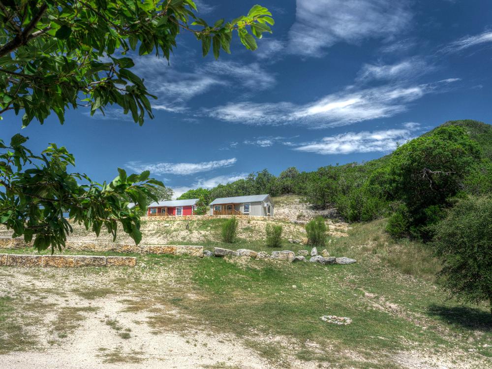 Several rental cabins at LOST MAPLES RV AND CAMPING