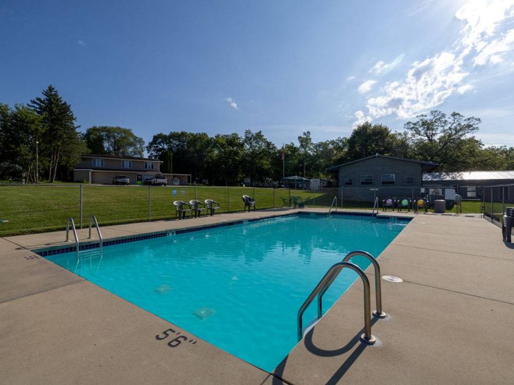 The enclosed swimming pool