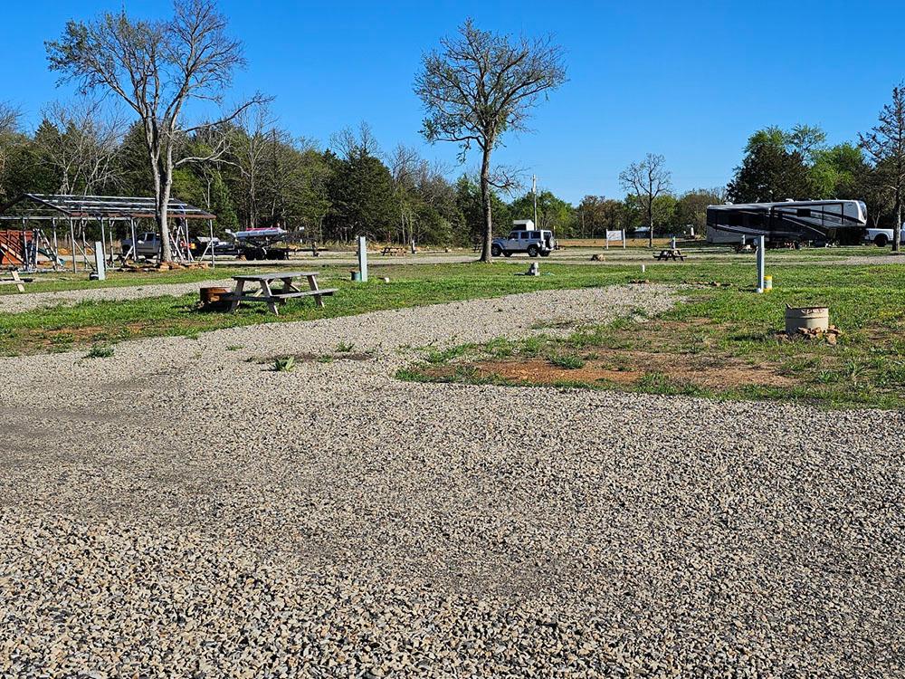 Gravel Sites at SHOULD BE FISHING CAMPGROUND