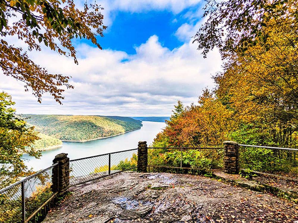 View of the water at KINZUA EAST KAMPGROUND