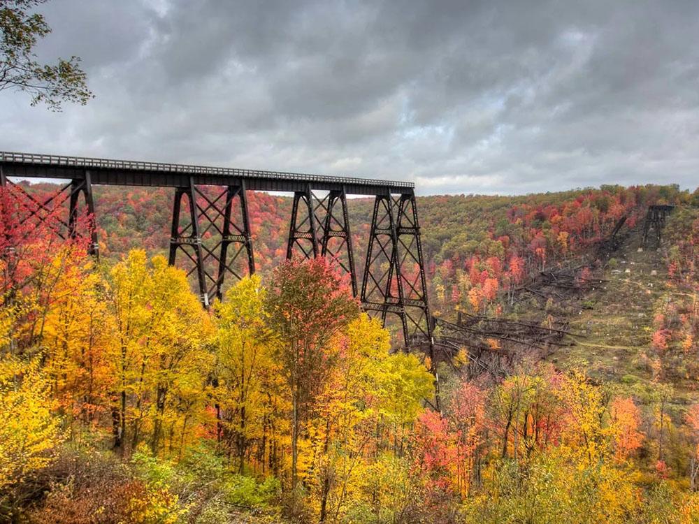 Fall foliage at KINZUA EAST KAMPGROUND