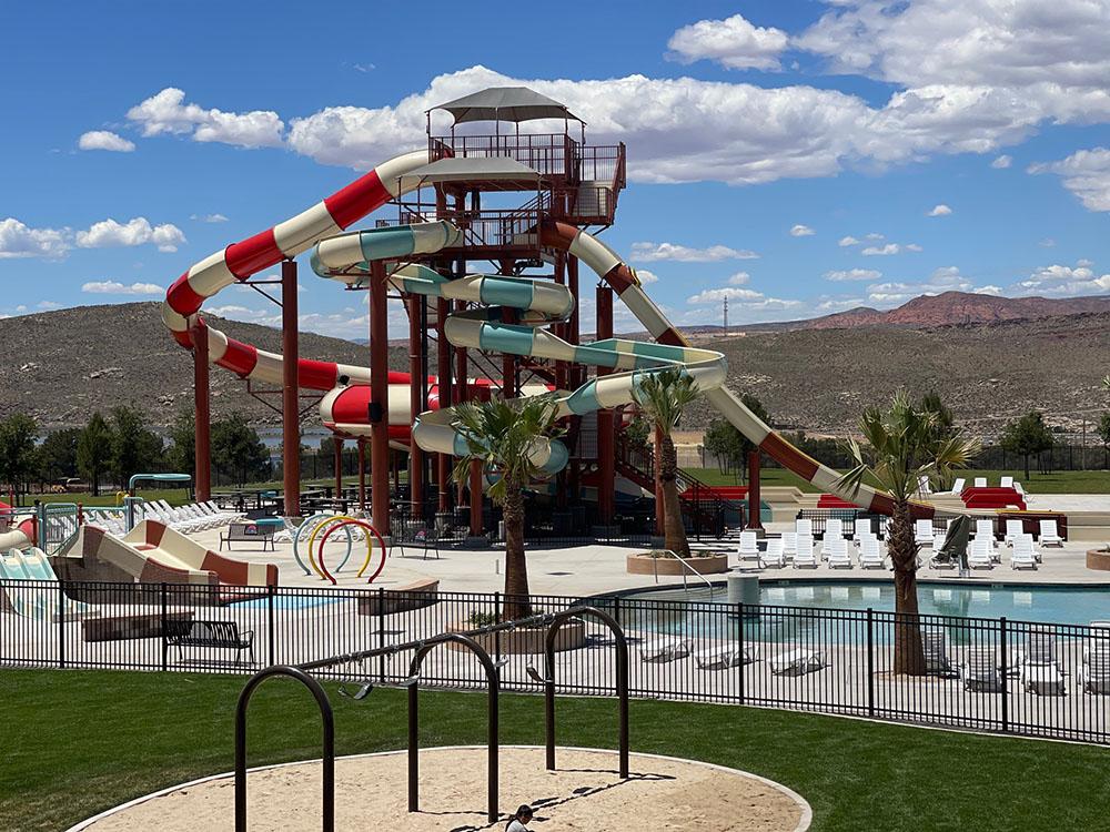 Waterslide park at ZION UTAH JELLYSTONE PARK