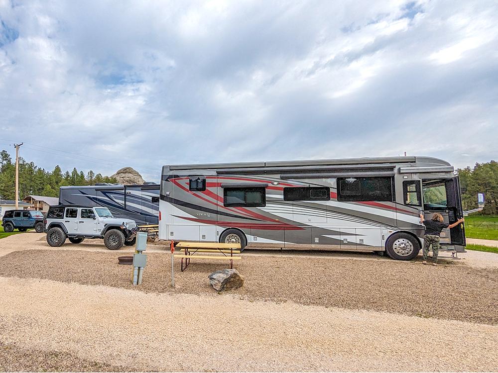 Large back in sites at GOLD VALLEY CAMP