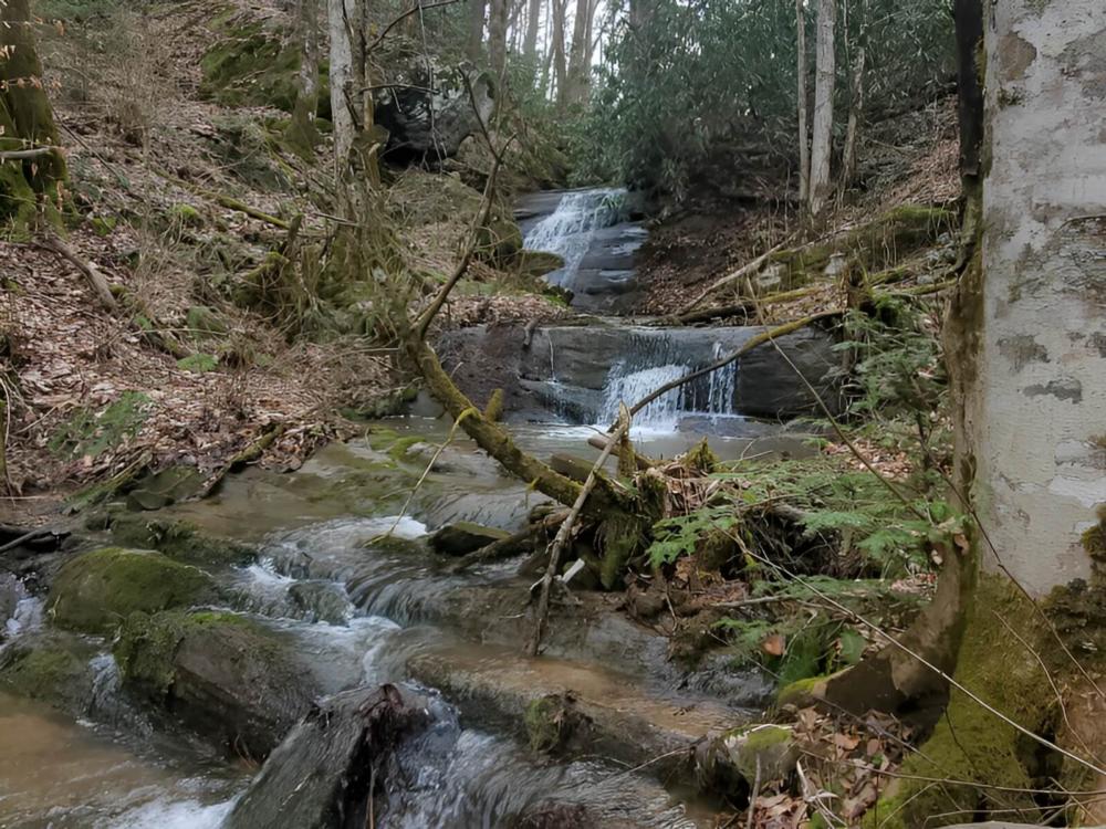 Creek at site Halls Top Hangout