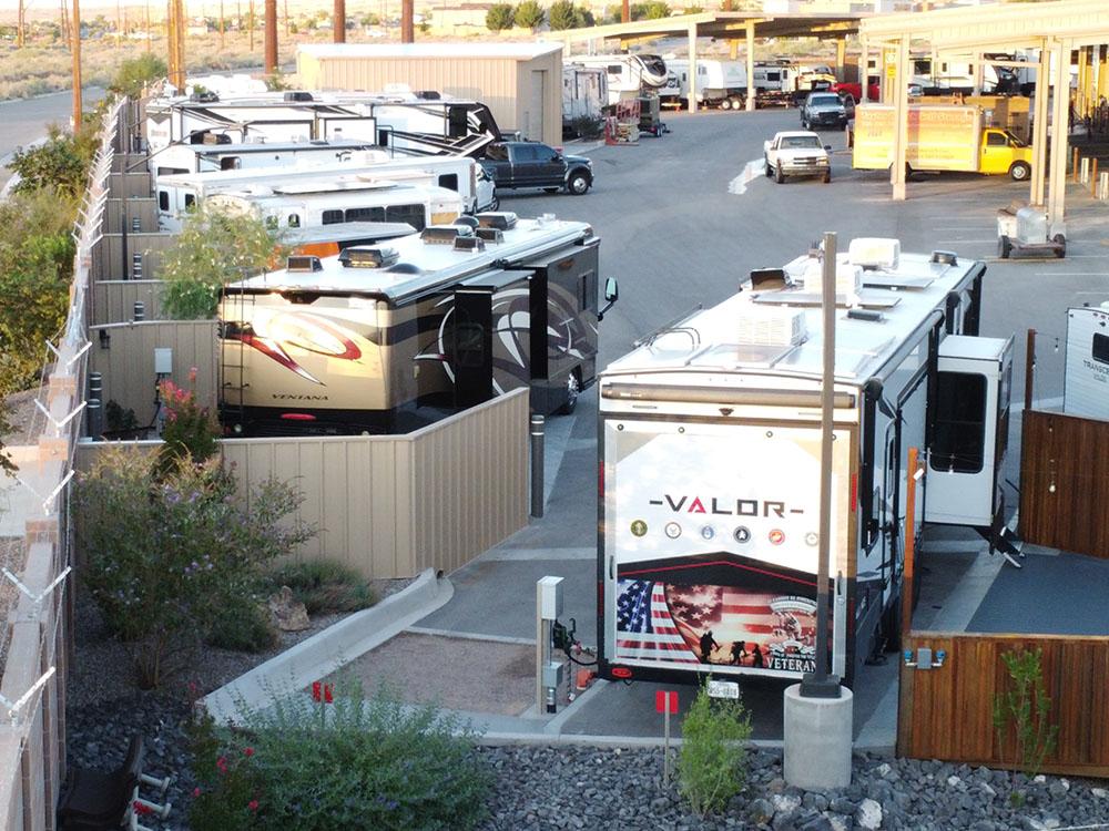 RVs with room for slide-outs at NOMADLAND RV STAY