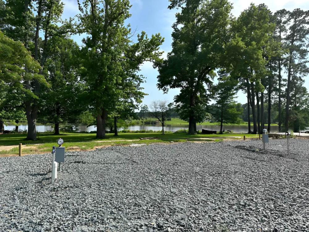 Open RV space at site Lost Lake RV Park