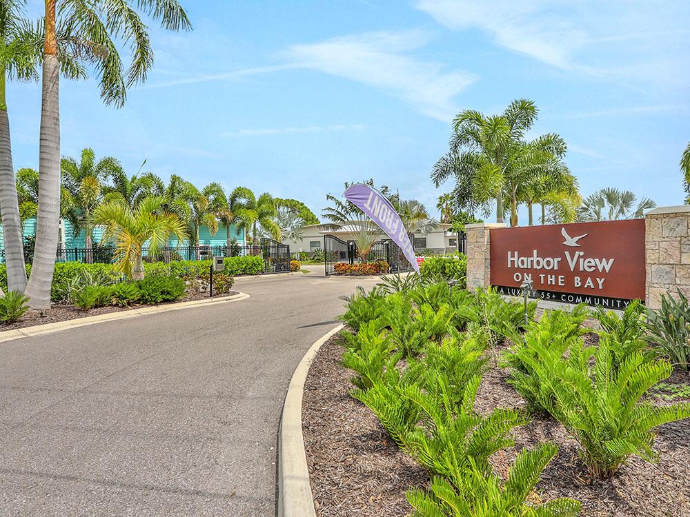 Park entrance at HARBOR VIEW ON THE BAY