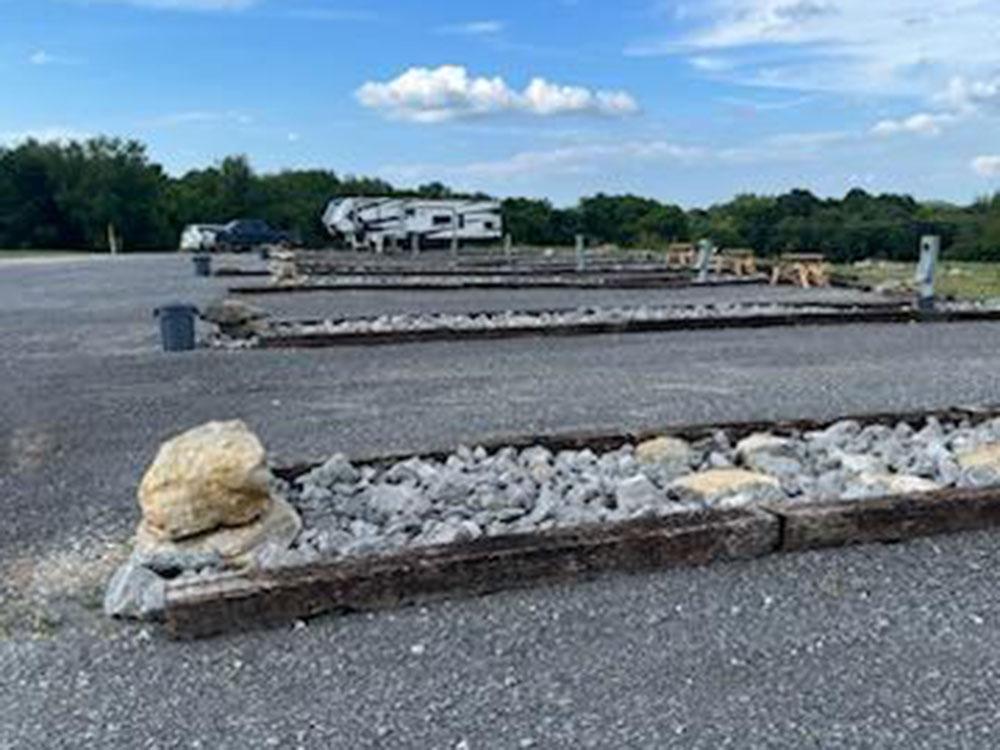 Gravel sites at ROCK WALL RV PARK