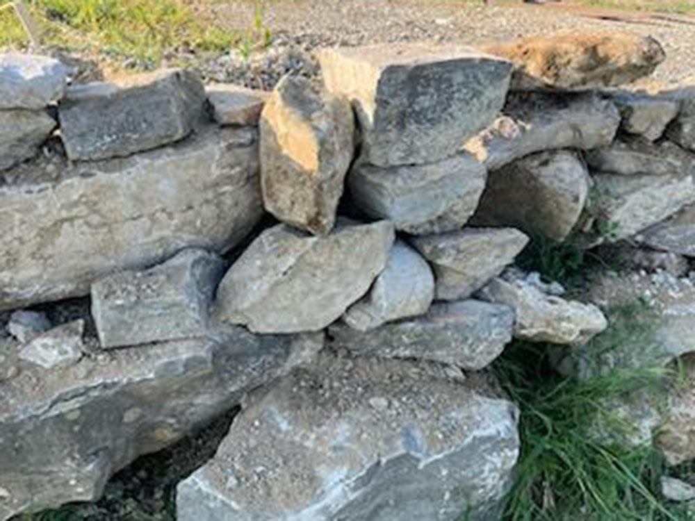 View of rock wall at ROCK WALL RV PARK