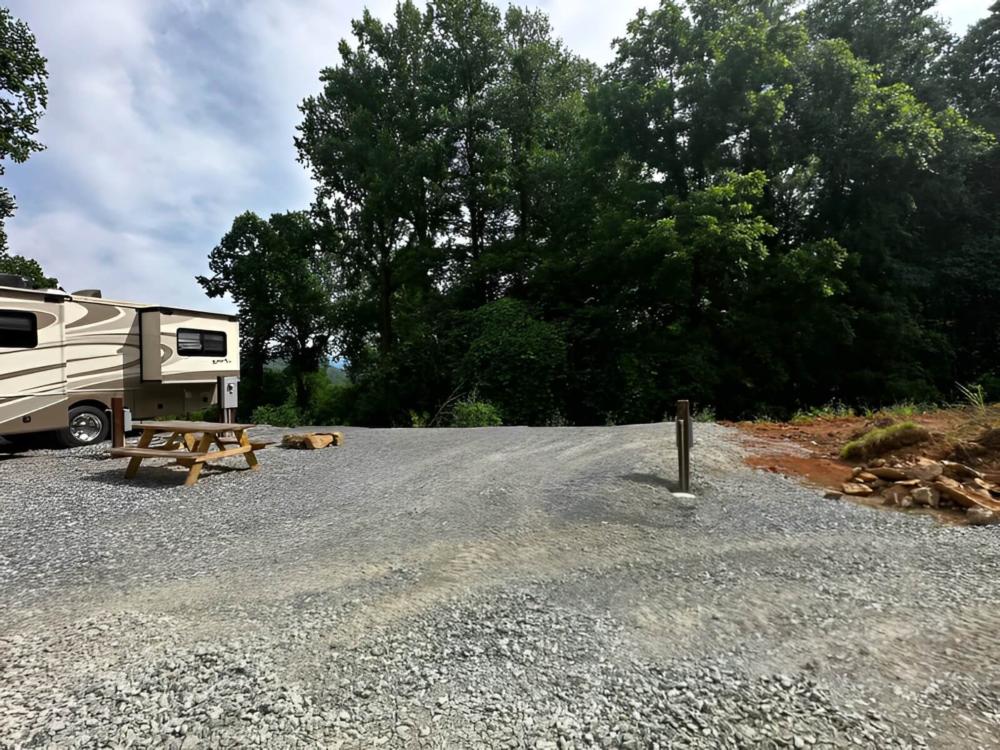 Open RV space at site Nantahala Ridge Campground