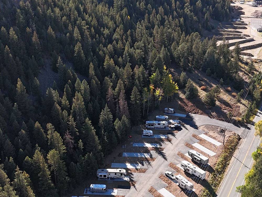 Overview of the RV sites