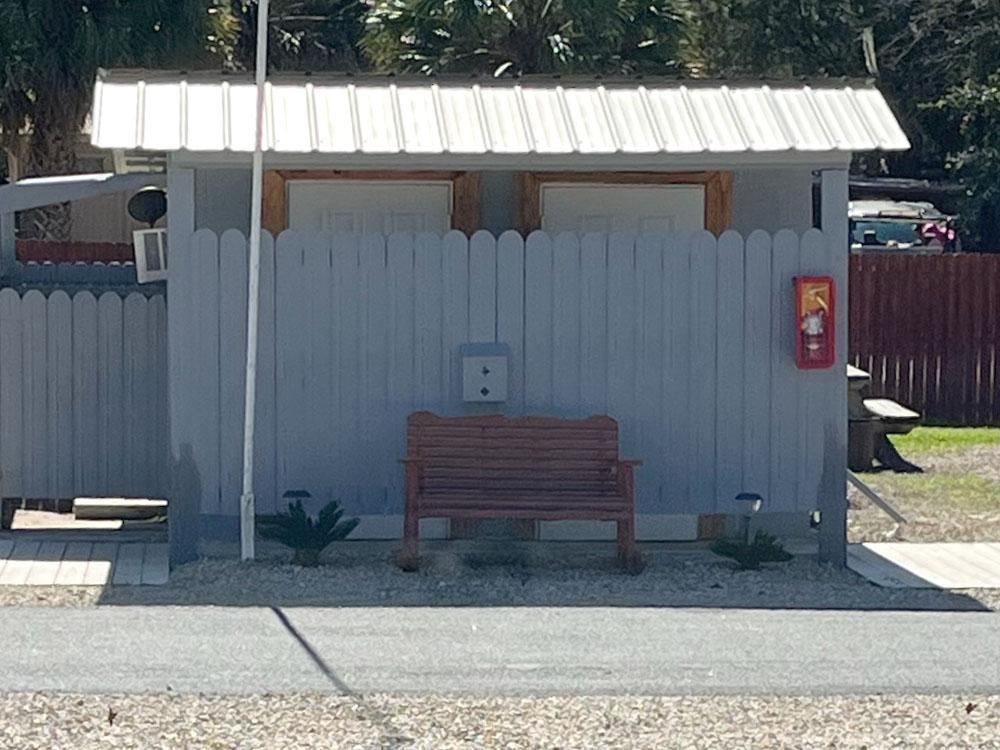 Exterior of the restroom building at STEINHATCHEE VILLAGE RV PARK