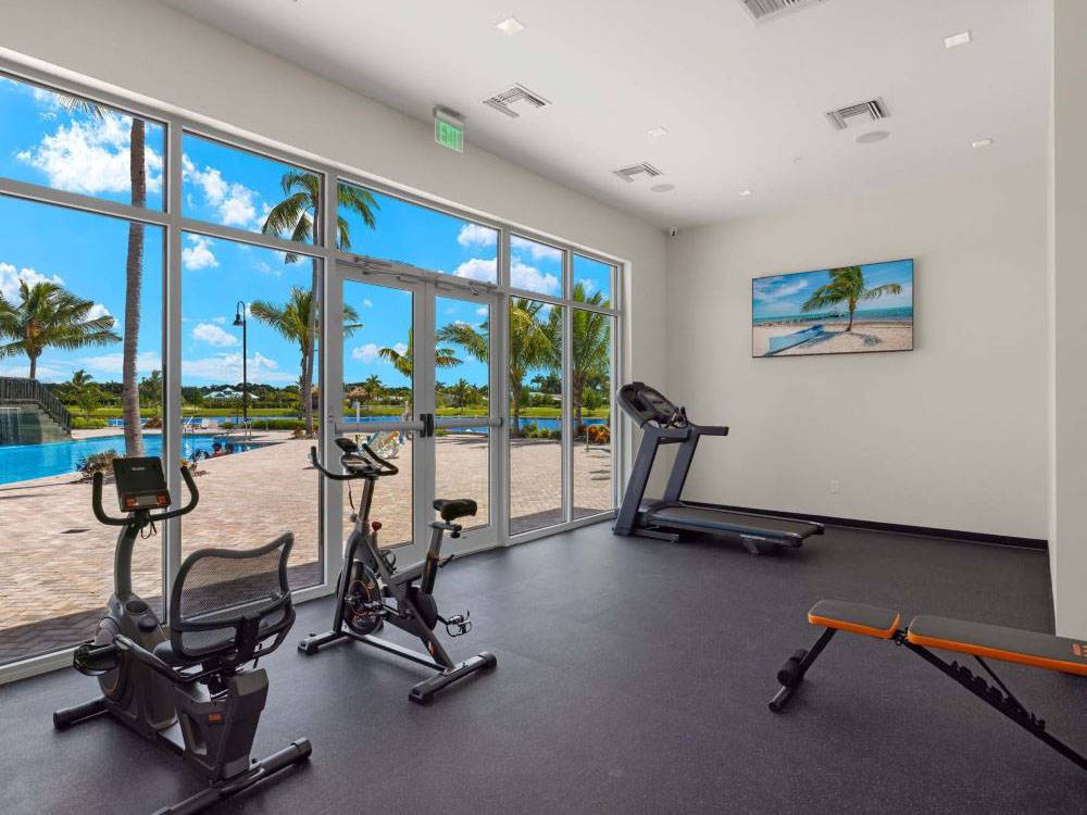 Exercise room at Laguna Caribe