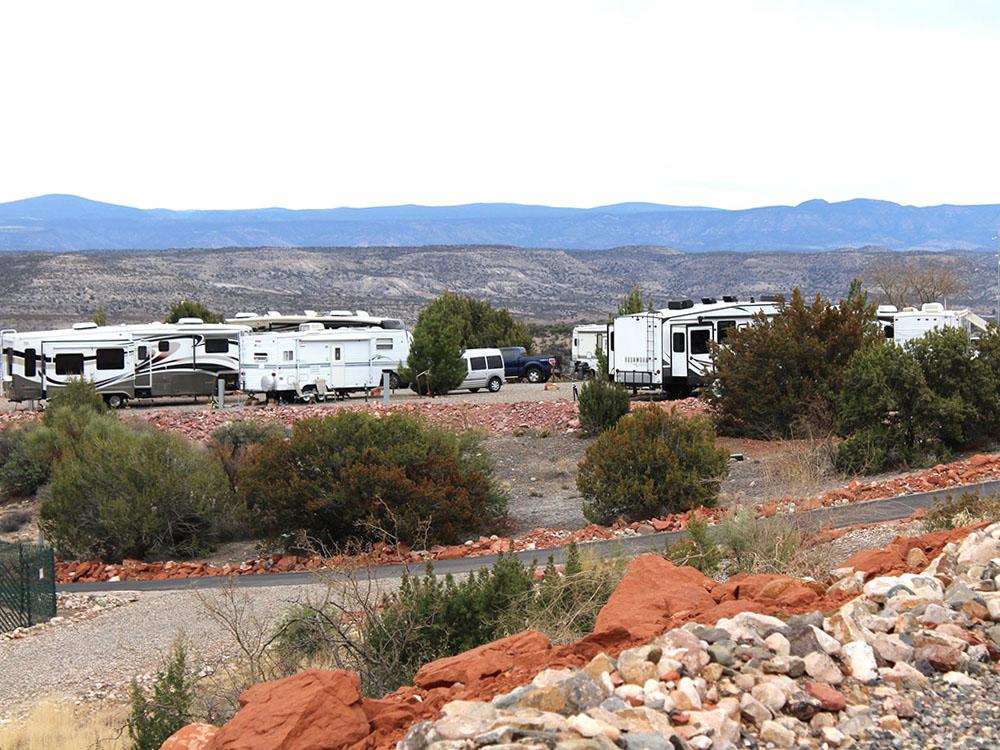 Sites from a distance at SEDONA VIEW RV RESORT