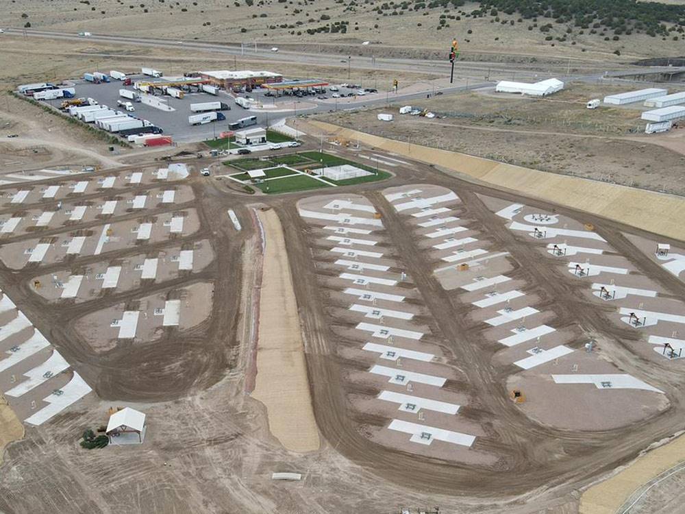 Aerial view of sites at Love's RV Stop - 660