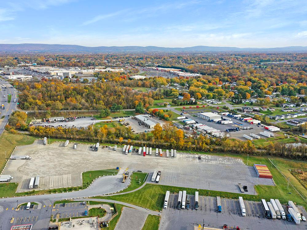 Aerial view of sites at 70/81 TRUCK PARKING