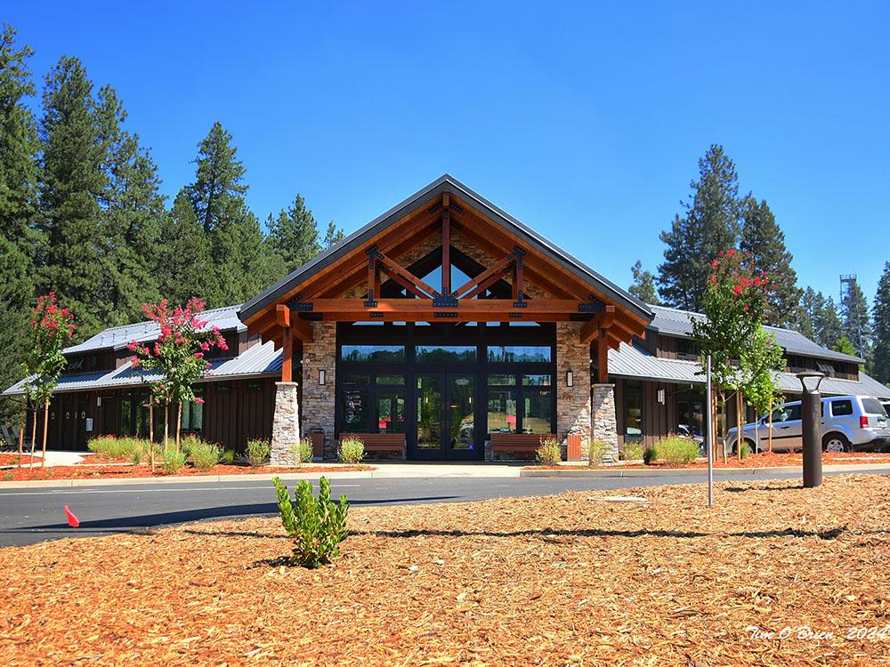 View of the front office at GRASS VALLEY RV RESORT