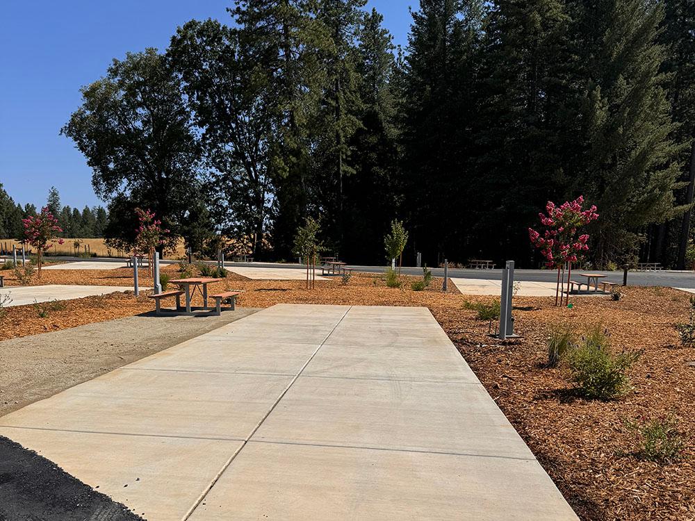 Paved site at GRASS VALLEY RV RESORT