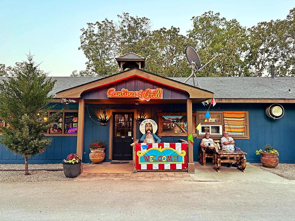 Cantina entrance at THE CAMP AT LAKE WAPPAPELLO