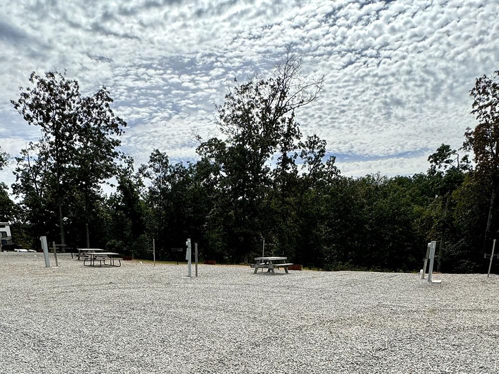 Gravel sites at THE CAMP AT LAKE WAPPAPELLO