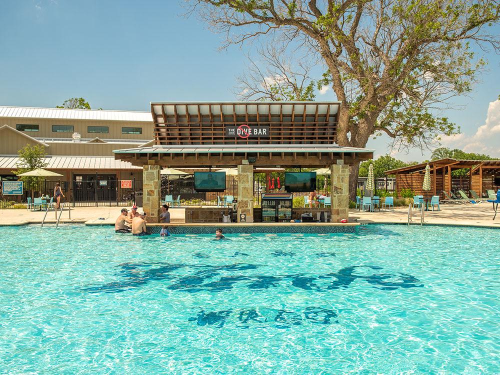 Pool area at CAMP FIMFO WACO