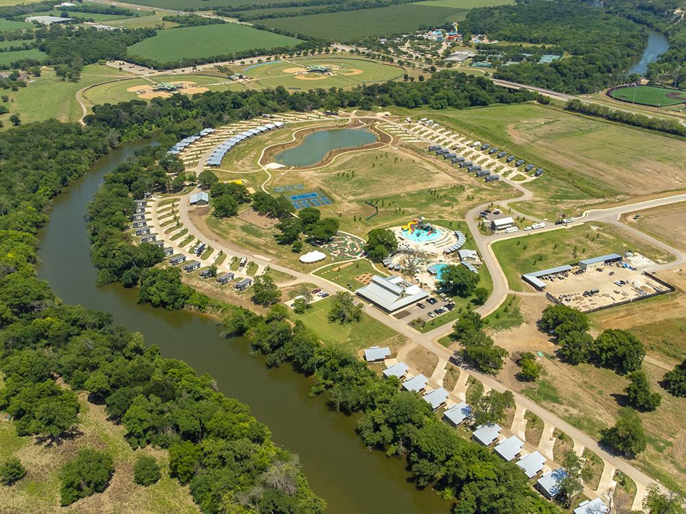 Aerial view at CAMP FIMFO WACO