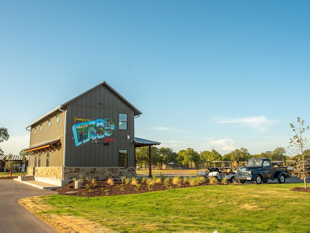 Barn exterior at CAMP FIMFO WACO