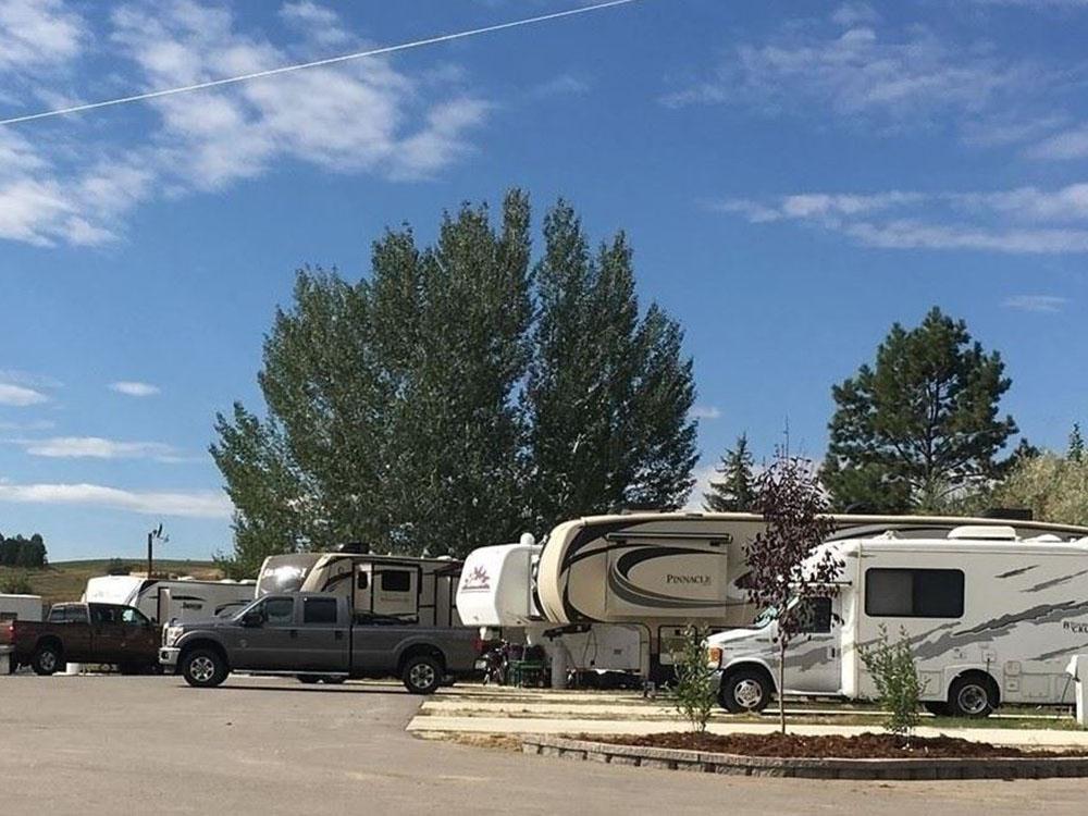 RVs in sites at ROUTT COUNTY FAIRGROUNDS