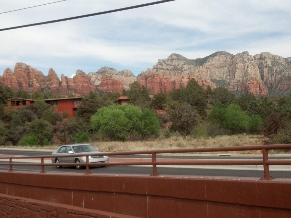 Mountain skyline at OAK CREEK MOBILODGE