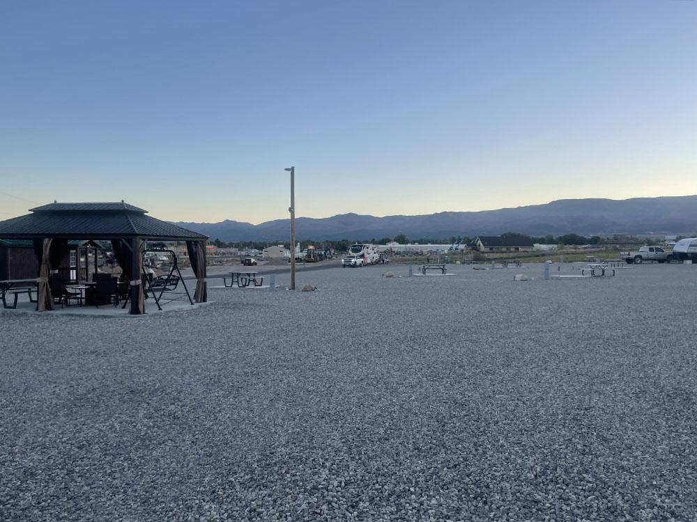 Covered pavilion at SKYLINE TRAILS RV PARK