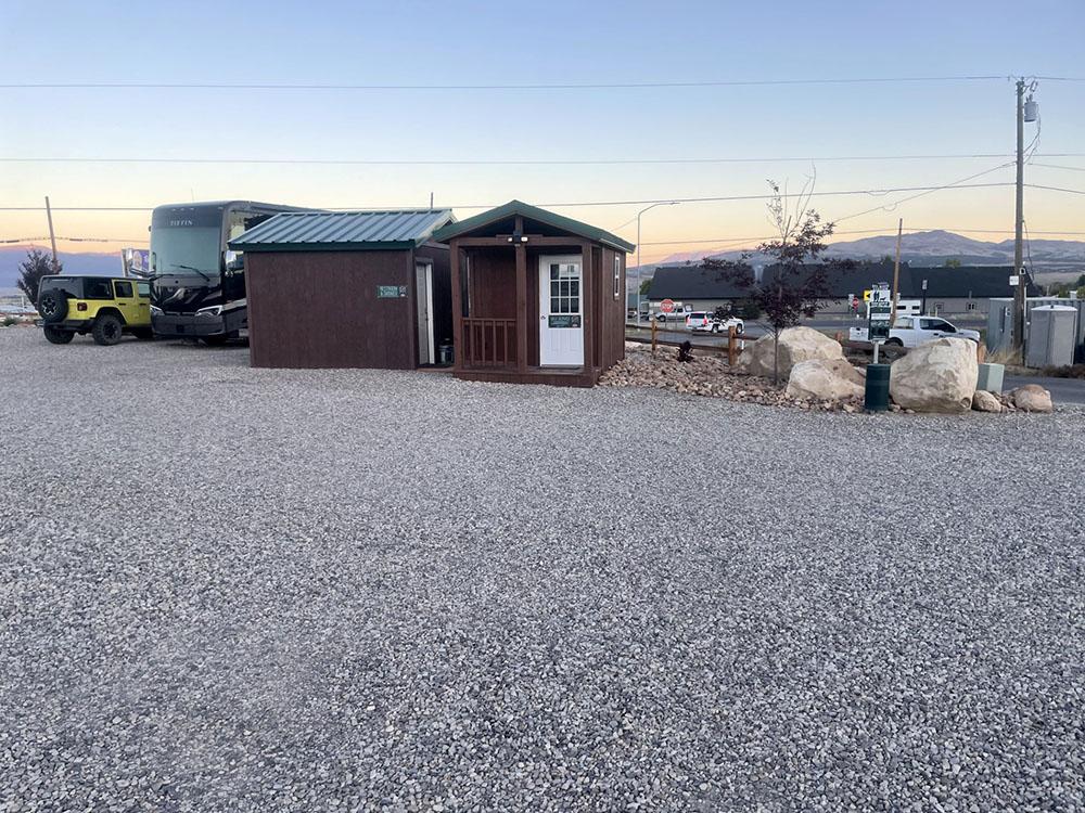 Restroom building at SKYLINE TRAILS RV PARK