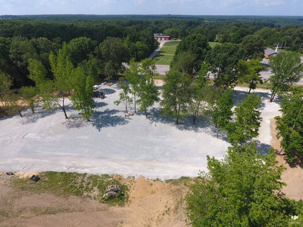 Aerial view at Natchez RV Park