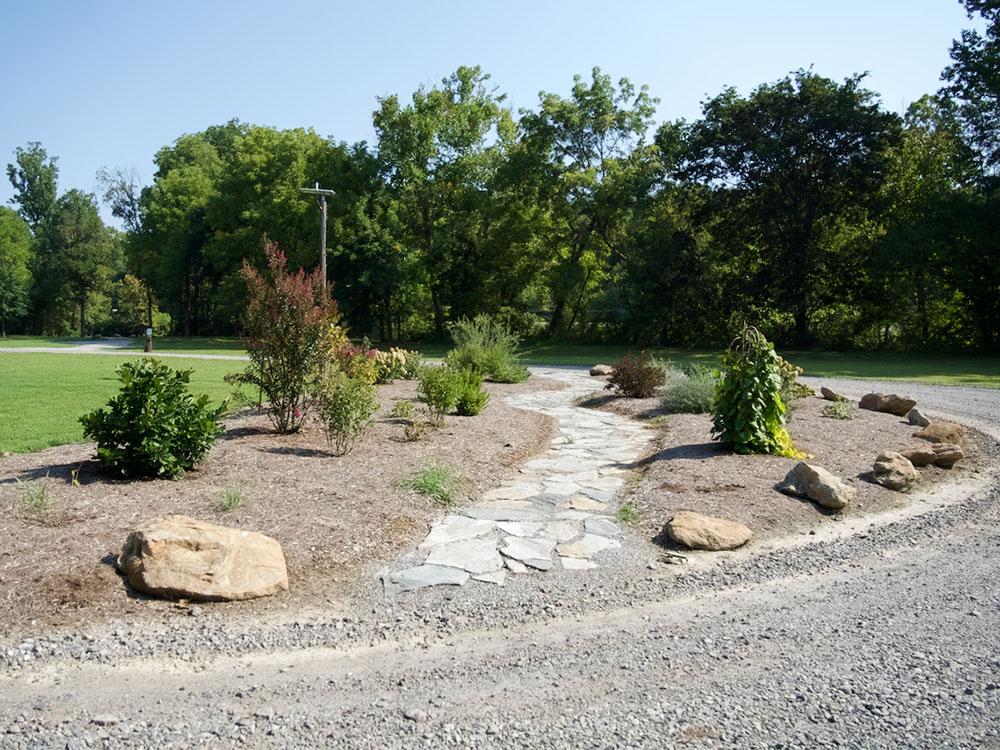 Walking path at SMITH RIVER RV PARK