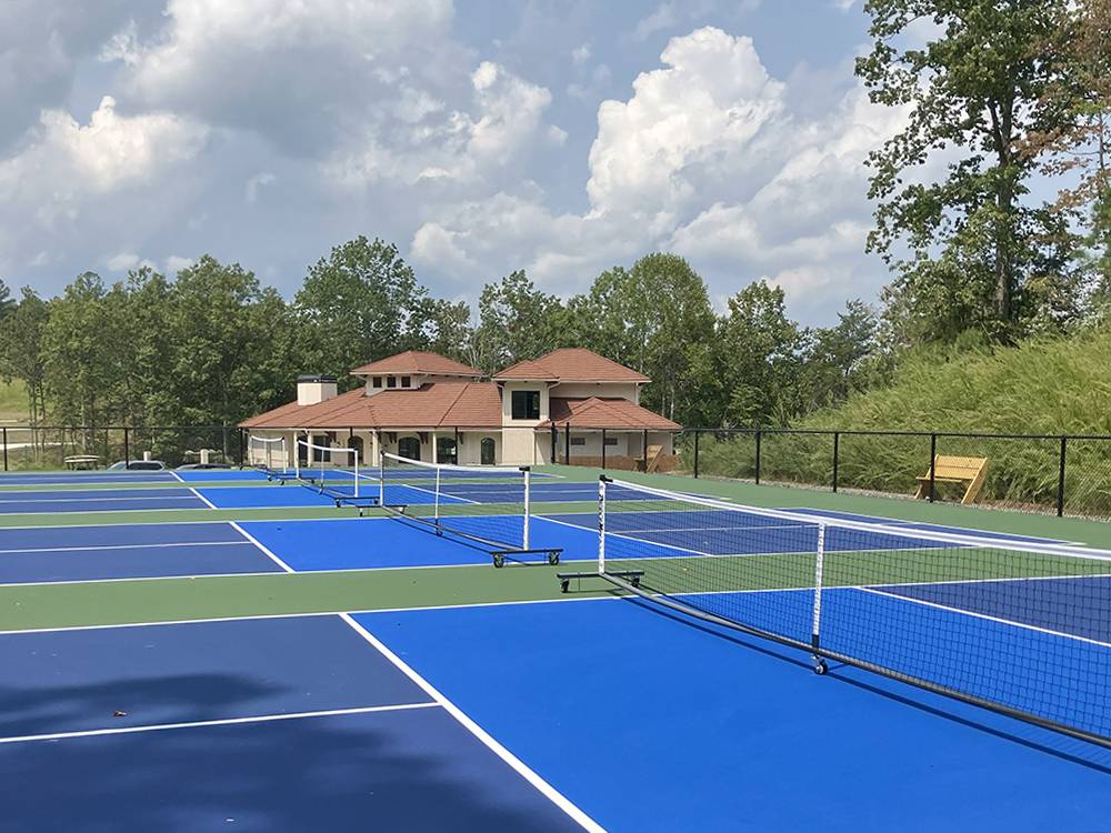 The pickleball court
