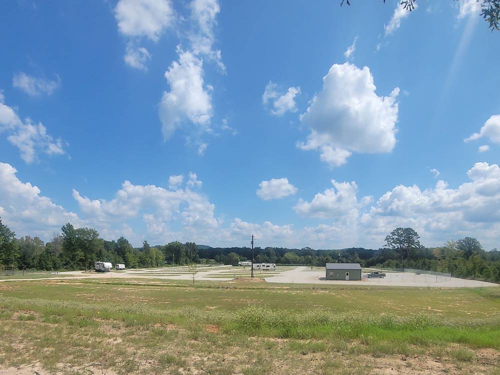 A view of the RV sites from a distance at The Escapes RV Park & Storage