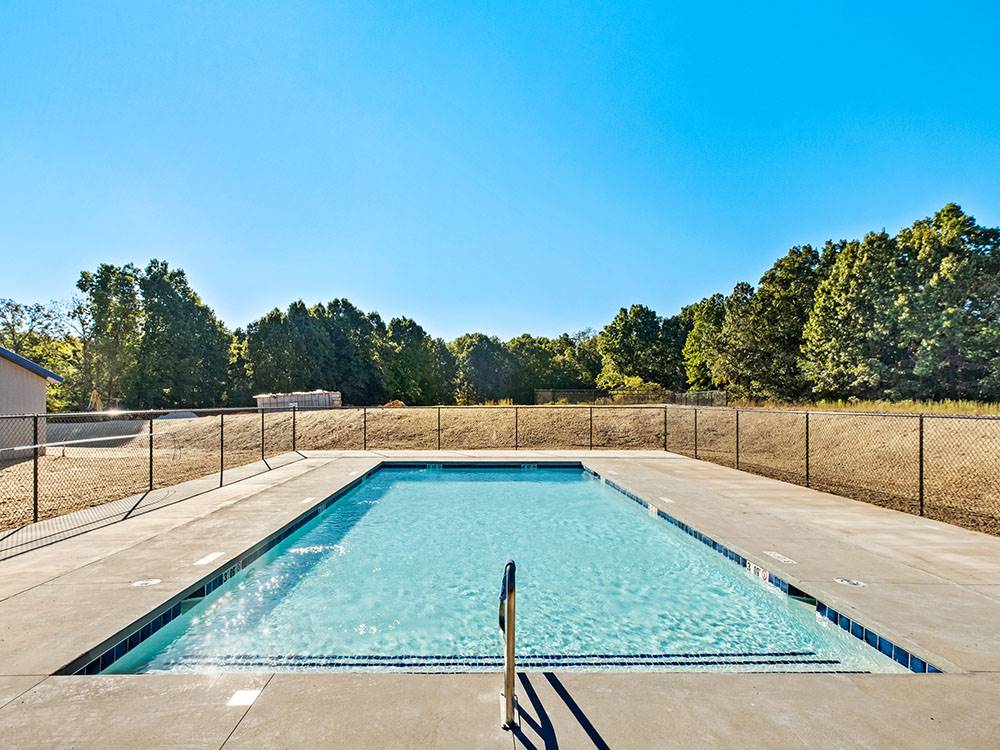 Rectangular pool at Blue Springs RV Park