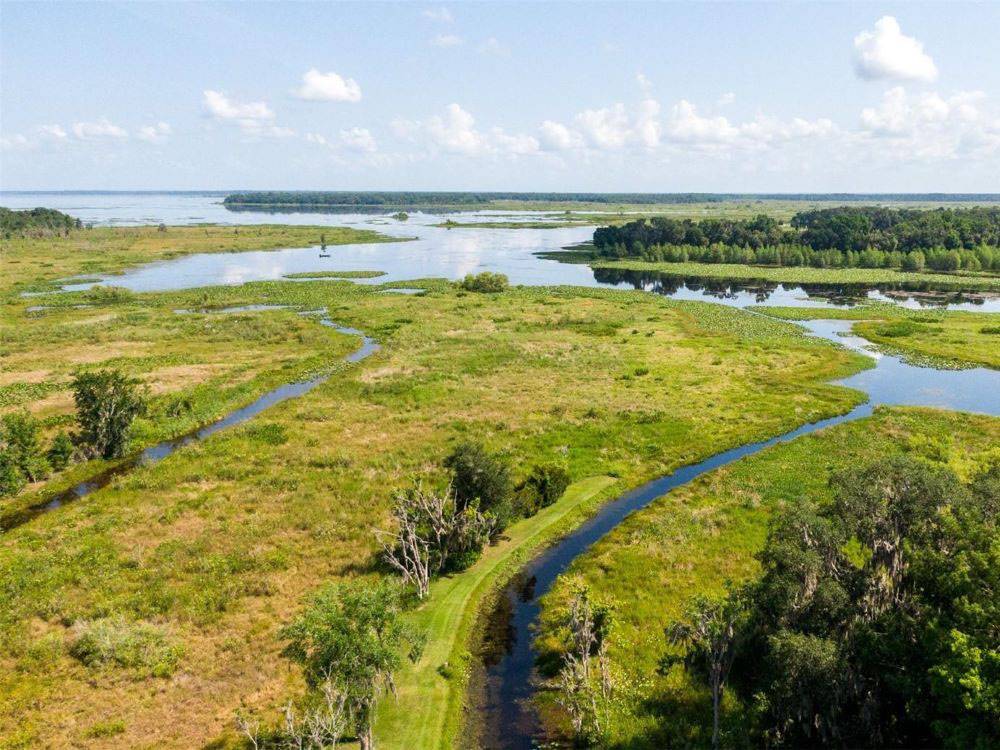 A green belt and water inlet at Old Florida RV Resort